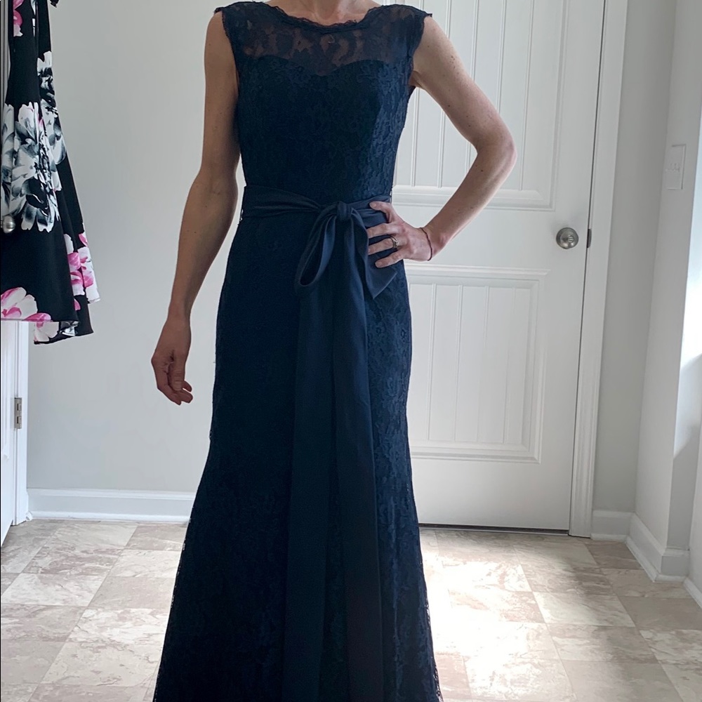 Beautiful lace gown with open back